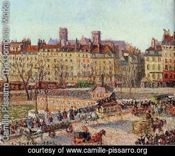Camille Pissarro - The Baths of Samaritaine, Afternoon