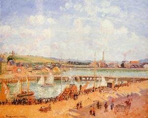 Camille Pissarro - The Port of Dieppe, the Dunquesne and Berrigny Basins: High Tide, Sunny Afternoon