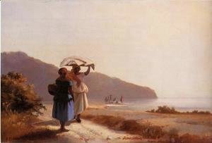 Two Woman Chatting by the Sea, St. Thomas