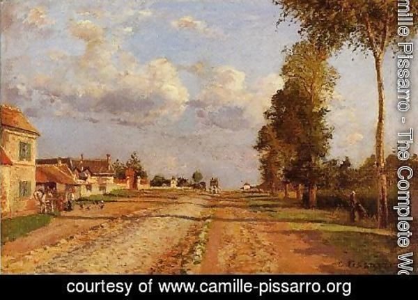 Camille Pissarro - Road to Racquencourt