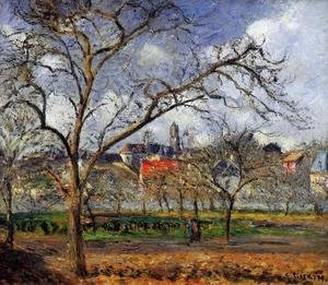 Camille Pissarro - On Orchard in Pontoise in Winter