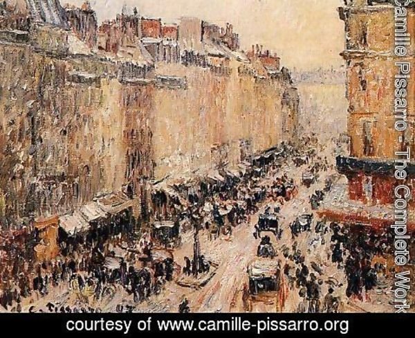 Camille Pissarro - Rue Saint-Lazar under Snow