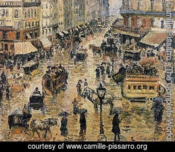 Camille Pissarro - Place du Havre, Paris; Rain