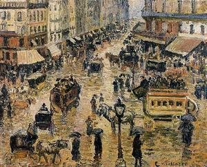 Camille Pissarro - Place du Havre, Paris; Rain