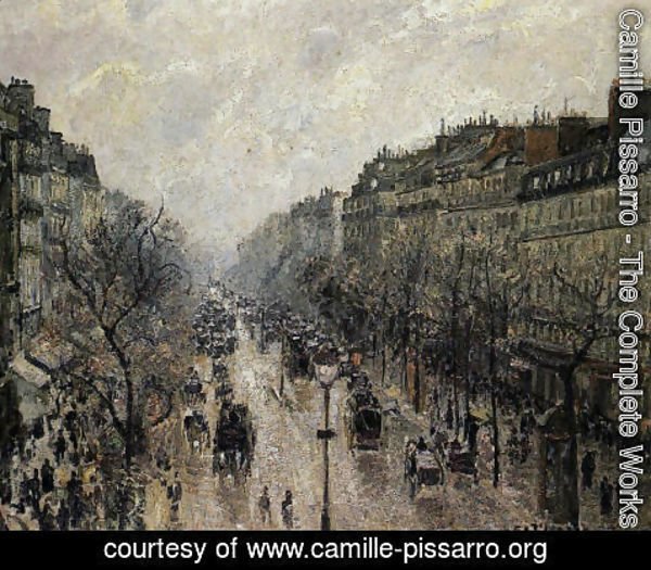 Camille Pissarro - Boulevard Montmartre: Foggy Morning