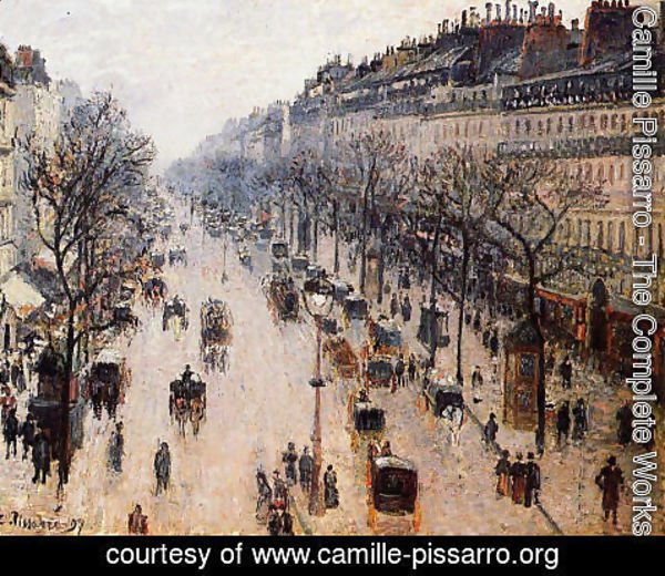 Camille Pissarro - Boulevard Montmartre: Winter Morning