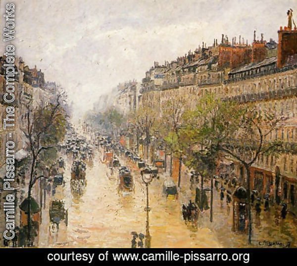 Camille Pissarro - Boulevard Montmartre: Spring Rain