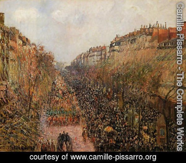 Camille Pissarro - Boulevard Montmartre: Mardi-Gras