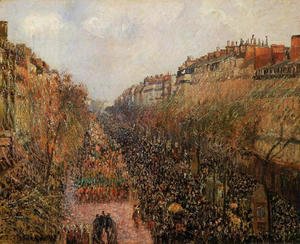 Camille Pissarro - Boulevard Montmartre: Mardi-Gras