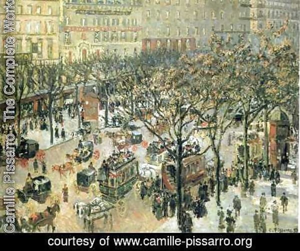 Camille Pissarro - Boulevard des Italiens: Afternoon