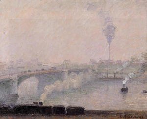 Camille Pissarro - Rouen, Fog Effect
