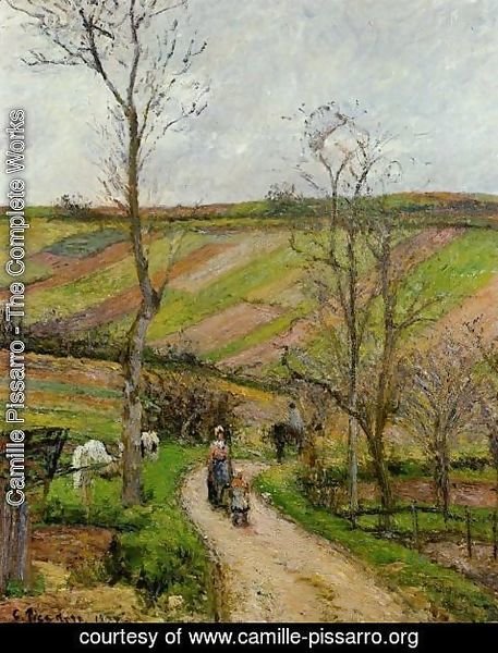 Camille Pissarro - Route du Fond de l'Hermitage, Pontoise