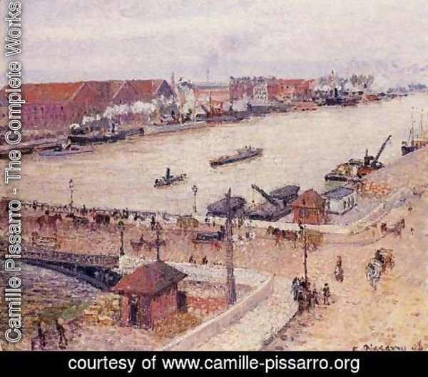 Camille Pissarro - The Seine in Flood, Rouen