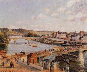 Camille Pissarro - Afternoon, Sun, Rouen
