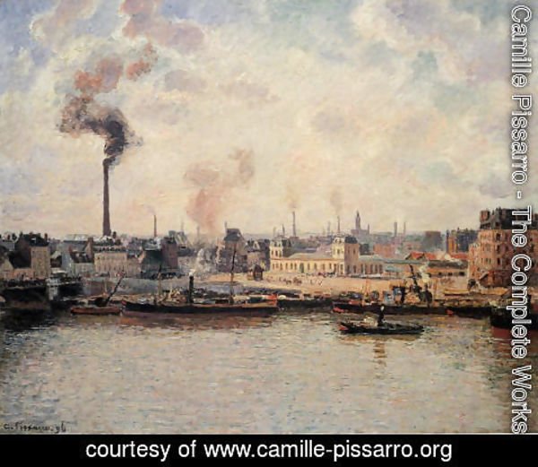 Camille Pissarro - The Saint-Sever Quay, Rouen