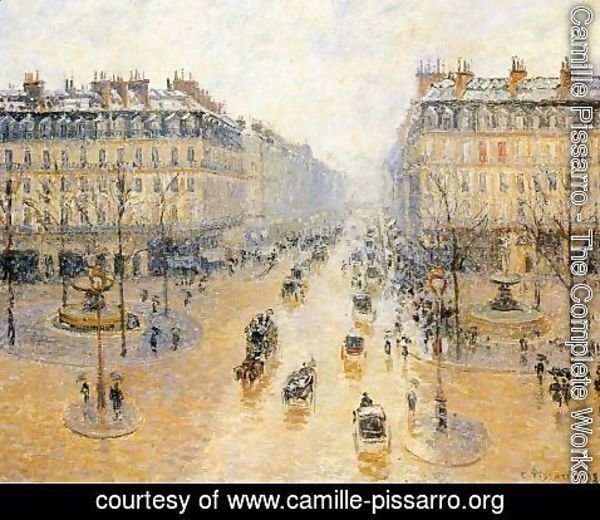 Camille Pissarro - Avenue de l'Opera: Snow Effect I