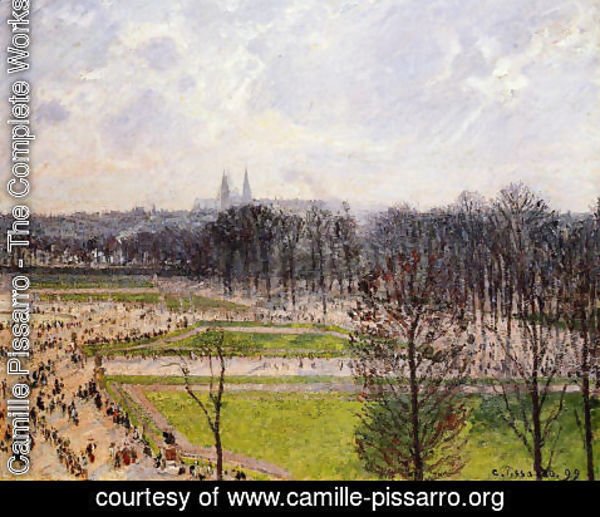Camille Pissarro - The Tuilleries Gardens: Winter Afternoon