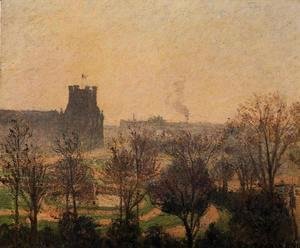 Camille Pissarro - Garden of the Louvre: Fog Effect