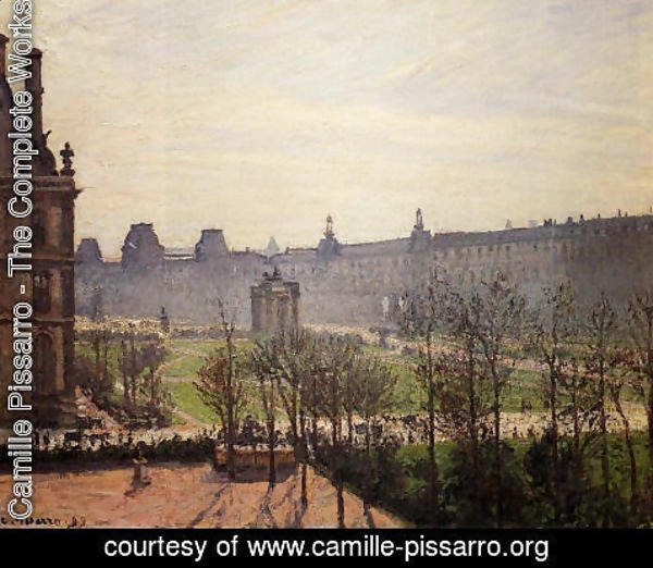 Camille Pissarro - The Carrousel: Autumn, Morning