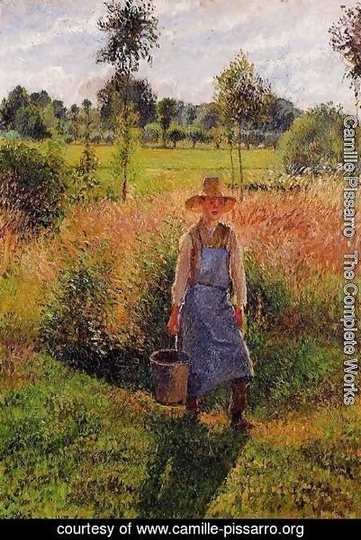 Camille Pissarro - The Gardener, Afternoon Sun, Eragny