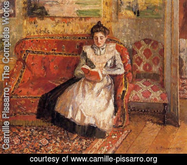 Camille Pissarro - Jeanne Reading