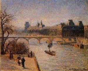 Camille Pissarro - The Louvre I