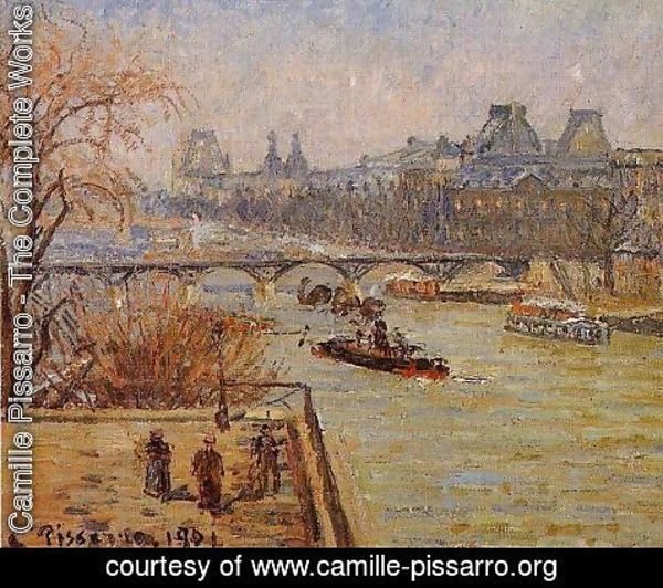 Camille Pissarro - The Louvre II