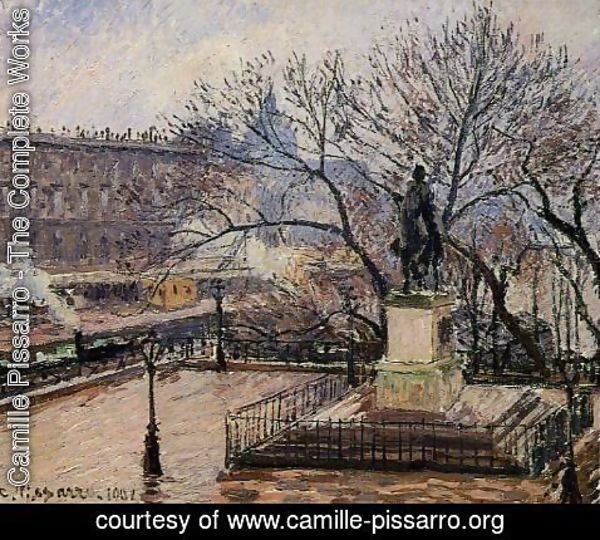 Camille Pissarro - The Raised Tarrace of the Pont-Neuf and Statue of Henri IV