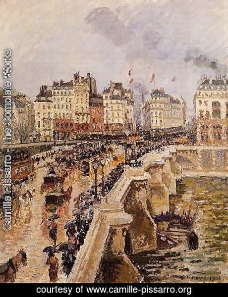 Camille Pissarro - The Pont-Neuf: Rainy Afternoon