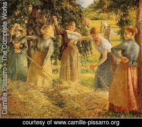 Camille Pissarro - Harvest at Eragny