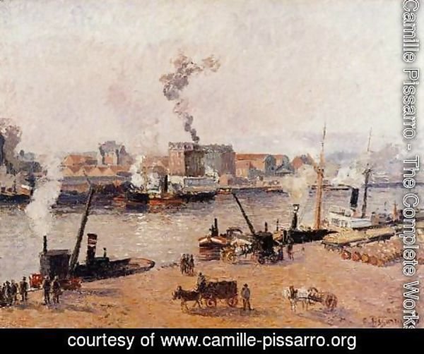 Camille Pissarro - Foggy Morning, Rouen