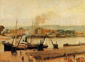 Camille Pissarro - Morning, after the Rain, Rouen