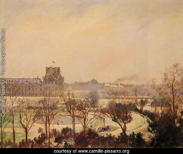 The Tuileries Gardens: Snow Effect