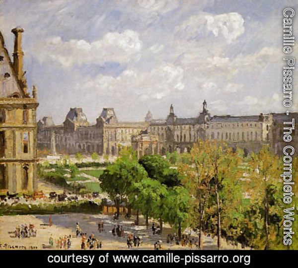 Camille Pissarro - Place du Carrousel, the Tuileries Gardens