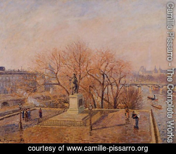 Camille Pissarro - Ponty-Neuf, the Statue of Henri IV, Sunny Weather, Morning