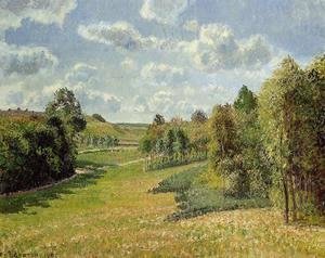 Camille Pissarro - Berneval Meadows, Morning