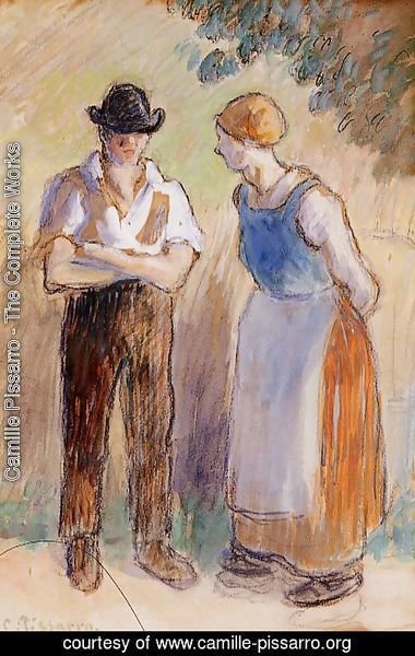 Camille Pissarro - Two Peasants