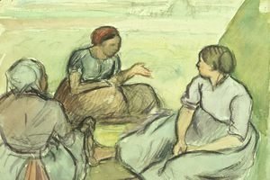 Camille Pissarro - Three Peasant Women