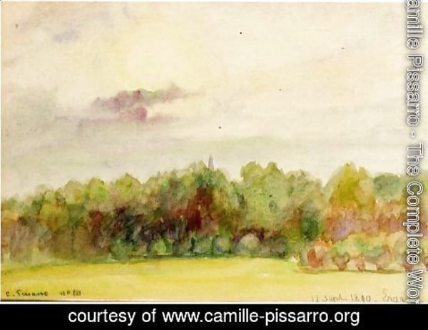 Camille Pissarro - Landscape at Eragny I