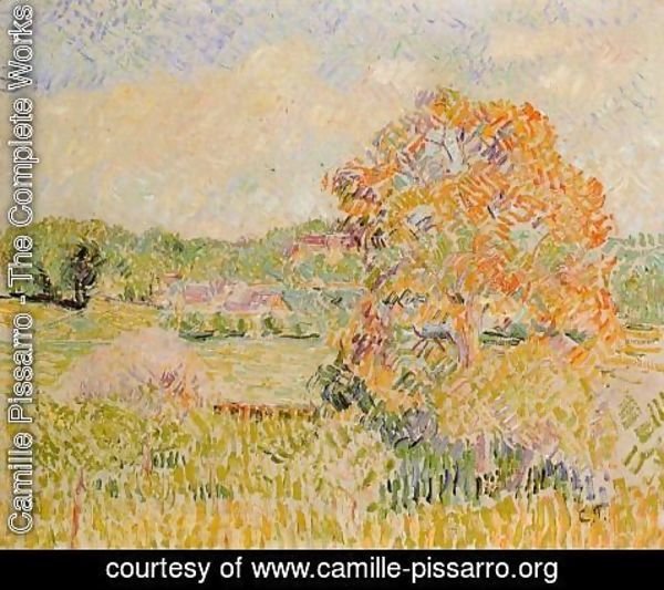 Camille Pissarro - Springtime at Eragny (study)