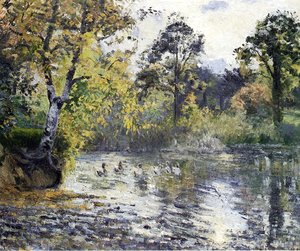 Camille Pissarro - The Pond at Montfoucault
