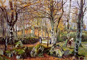 Camille Pissarro - Landscape with Rocks, Montfoucault