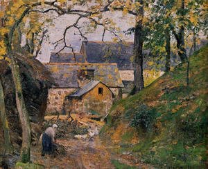 Camille Pissarro - Farm at Montfoucault I