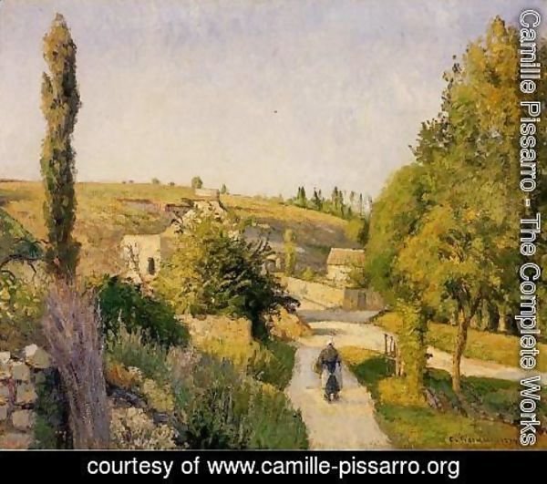 Camille Pissarro - Landscape at l'Hermitage, Pontoise