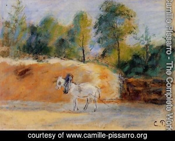 Camille Pissarro - Study for 'La Batterie a Montfoucault'