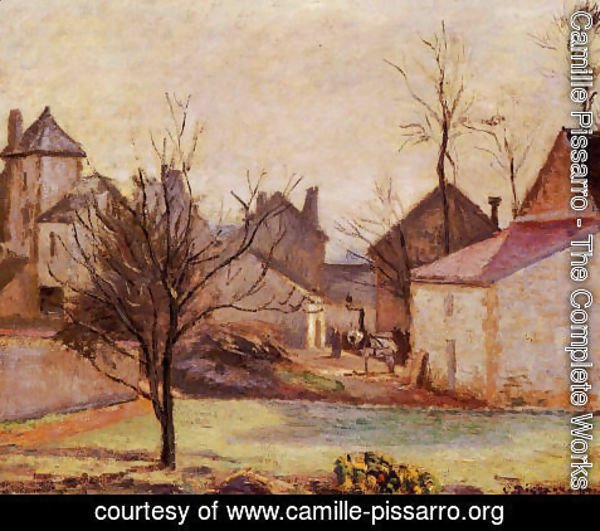 Camille Pissarro - Farmyard in Pontoise