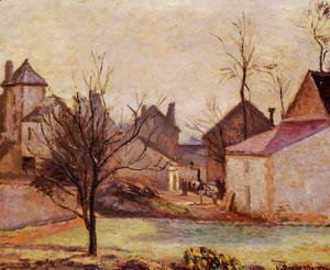 Camille Pissarro - Farmyard in Pontoise