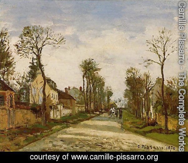 Camille Pissarro - The Road to Versailles at Louveciennes