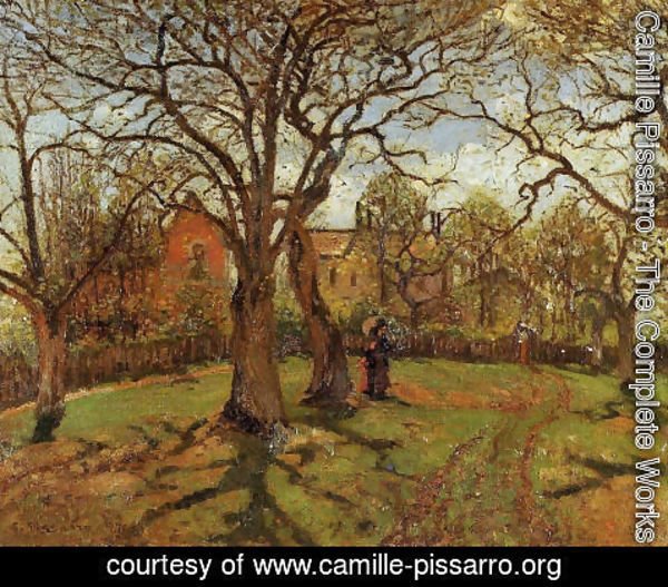 Camille Pissarro - Chestnut Trees, Louveciennes, Spring