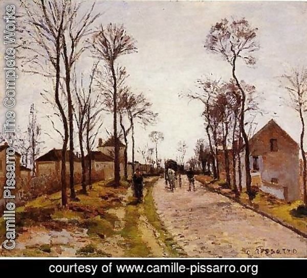 Camille Pissarro - The Road to Caint-Cyr at Louveciennes